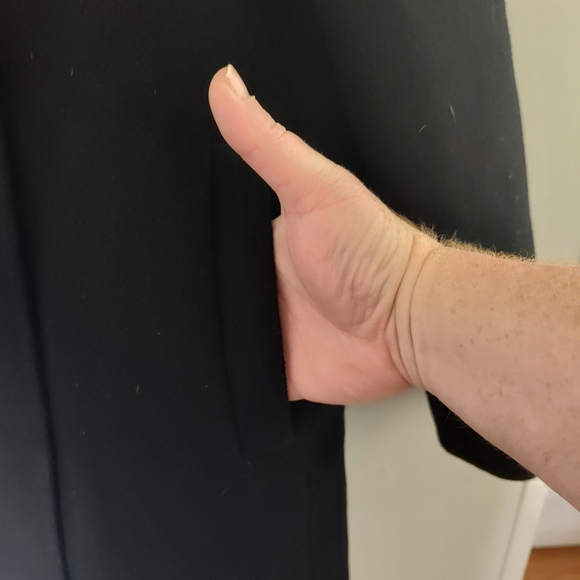 J. Crew Classic Black Woman's Trench Coat - Picture 3 of 7